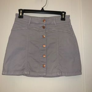 Forever 21 Grey Button Up Skirt
